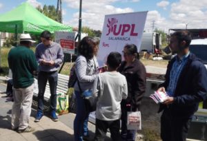 UPL da a conocer en el rastro su proyecto para Salamanca