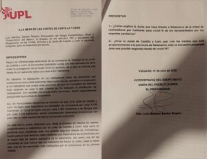 La Junta se pliega a la petición de UPL en Cortes y corrige la discriminación de Salamanca en el reparto de rastreadores de coronavirus