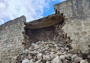UPL pide a la Junta impulsar la reparación de la muralla de Ledesma tras su último derrumbe